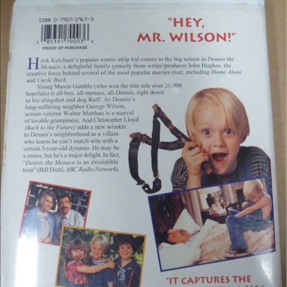 6 VHS Movies Dennis Menace, Mighty Ducks, Honey Shrunk Kids, Sister Act, Muppets - Picture 9 of 9